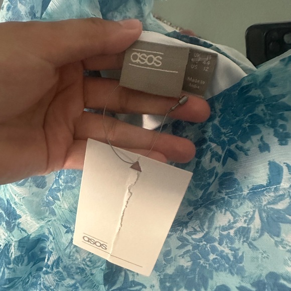 NWT ASOS Tiered Ruffle Cami Slip Floral Maxi Dress - Picture 7 of 14